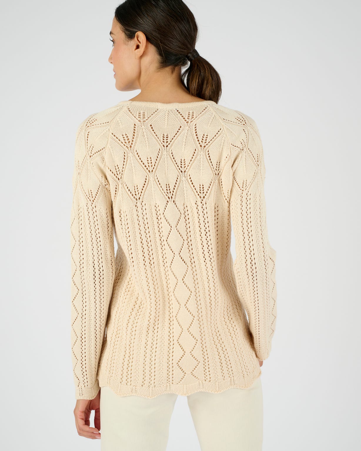 Pull maille ajourée