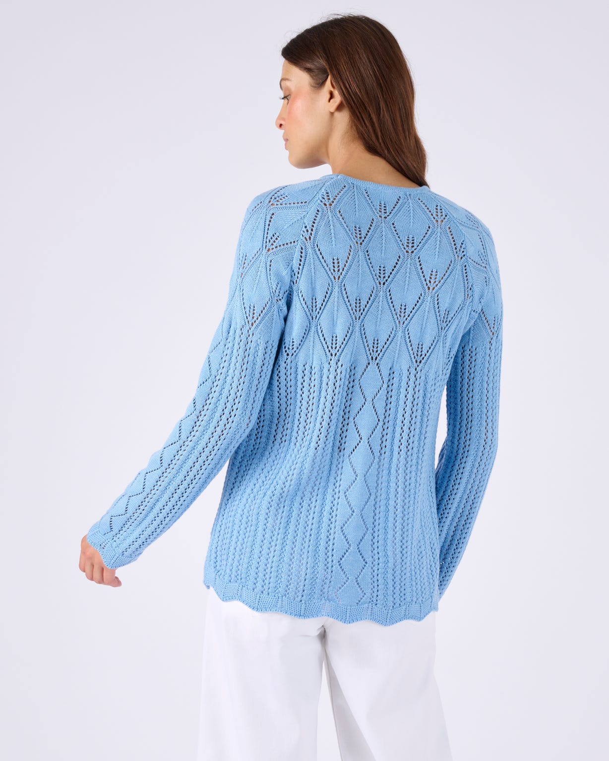 Pull maille ajourée