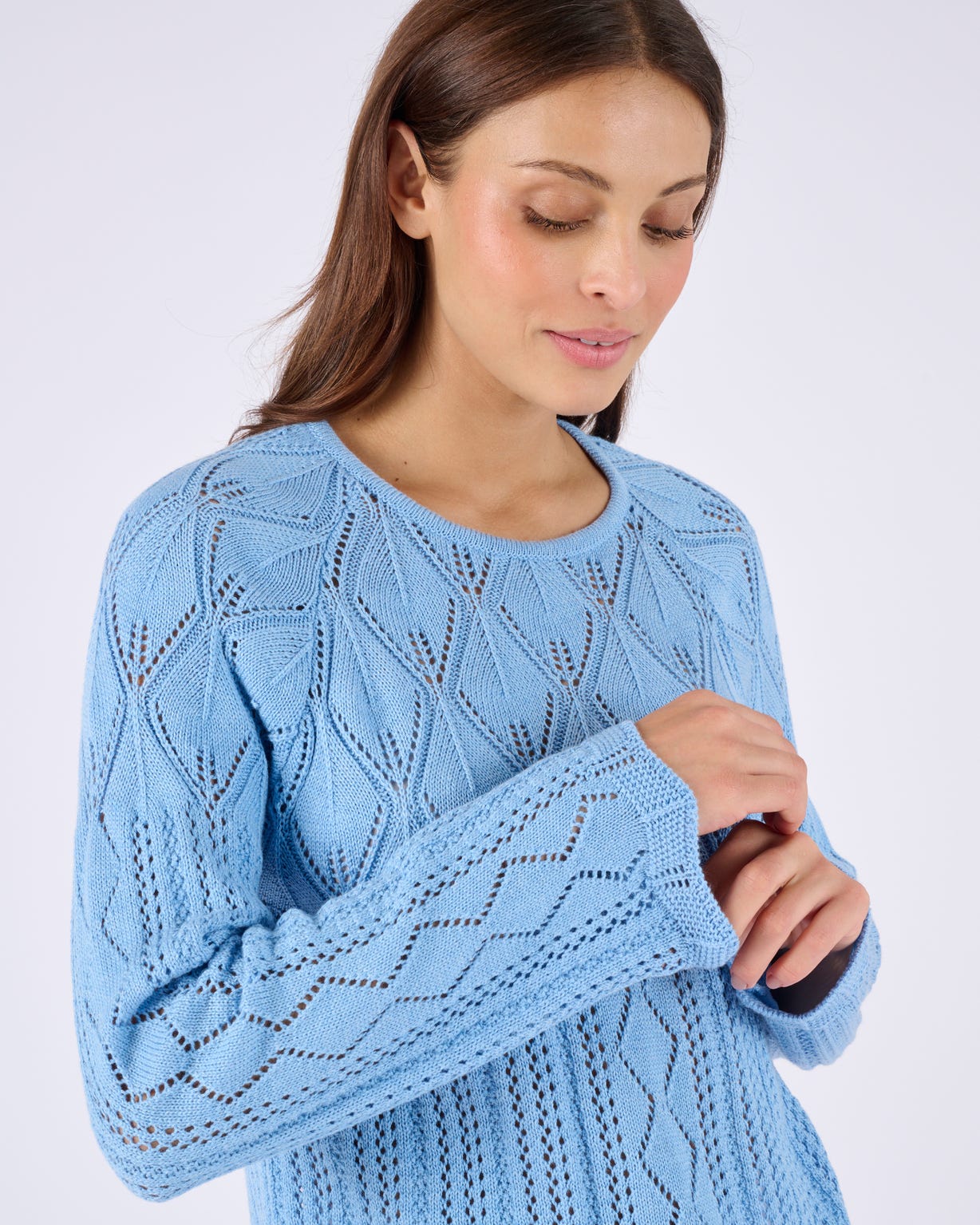 Pull maille ajourée