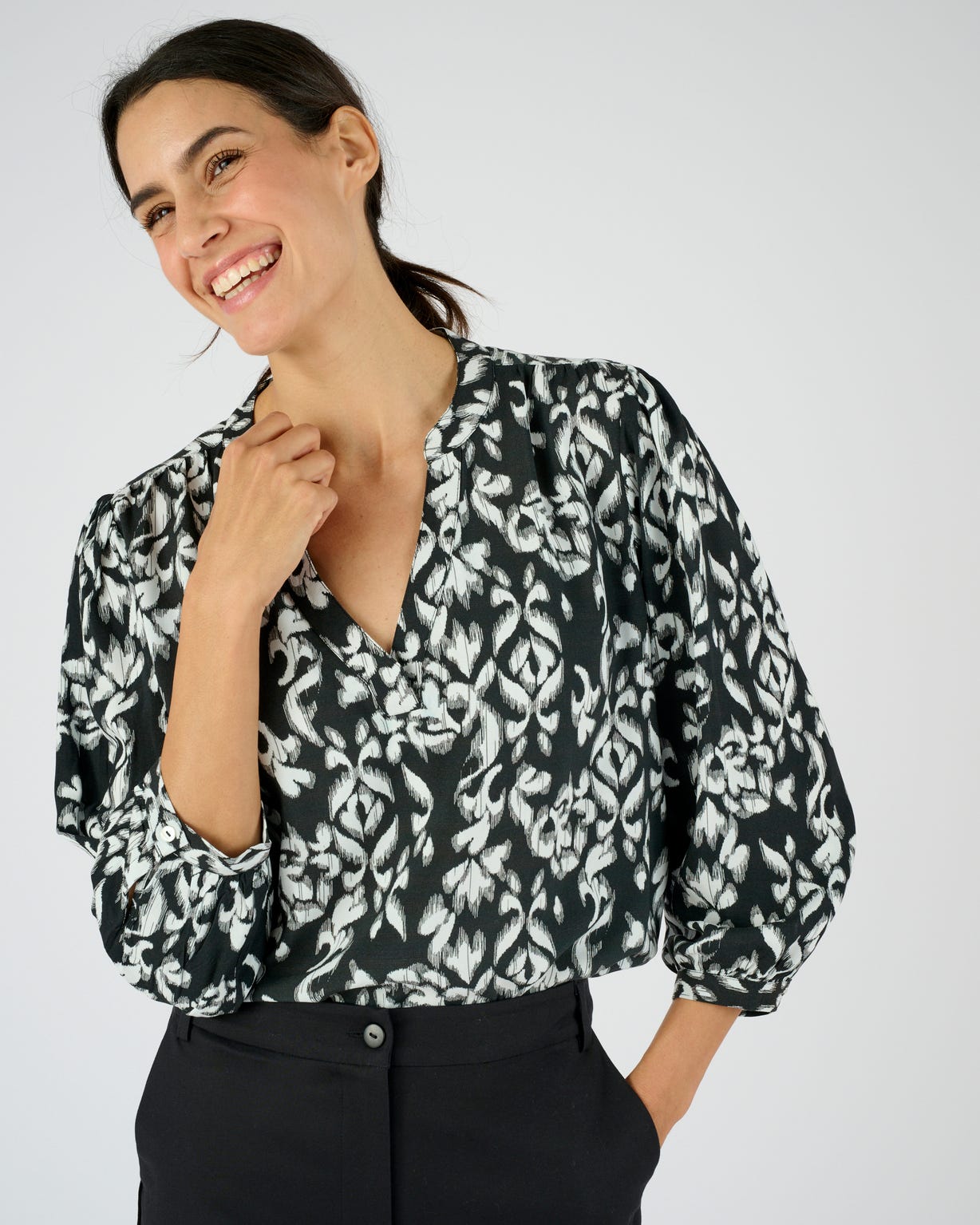 Blouse imprimée pure viscose