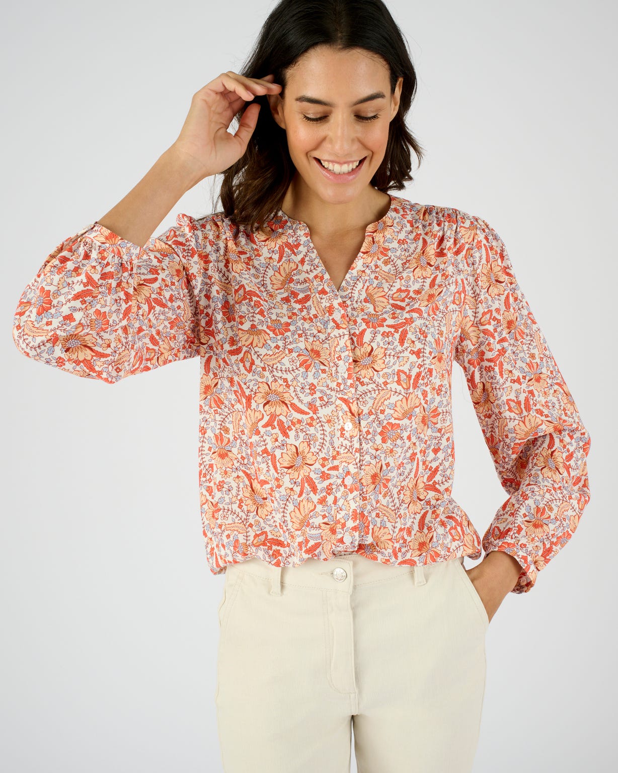 Chemisier imprimé pure viscose