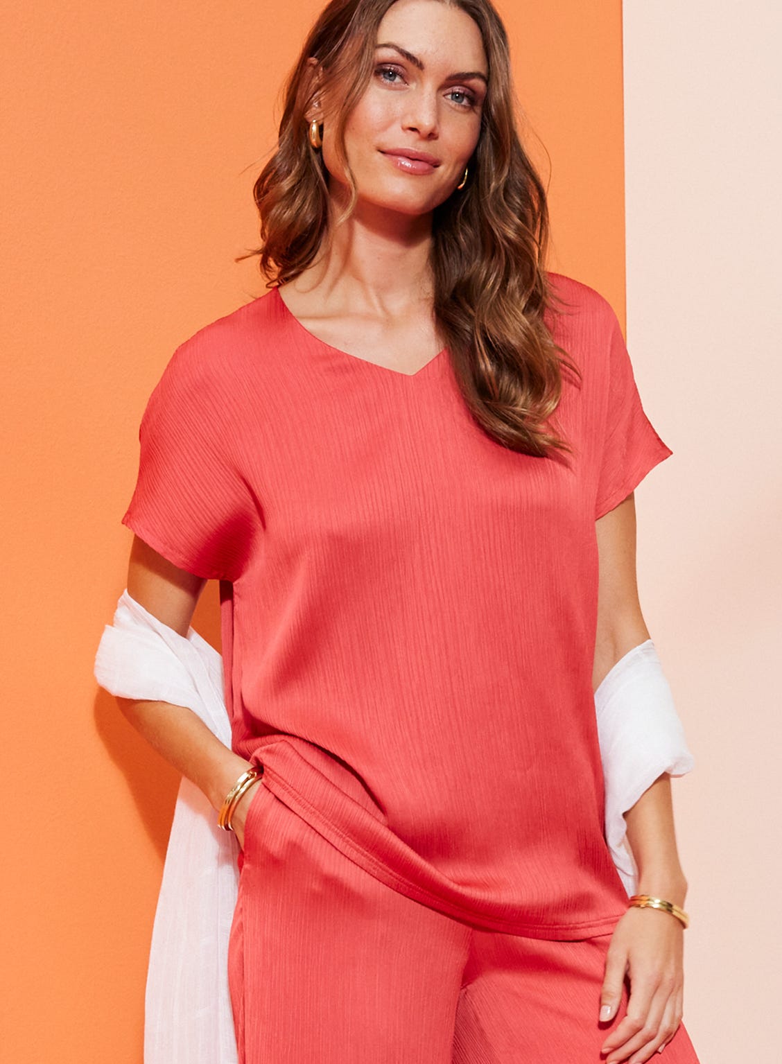 Blouse plissé permanent