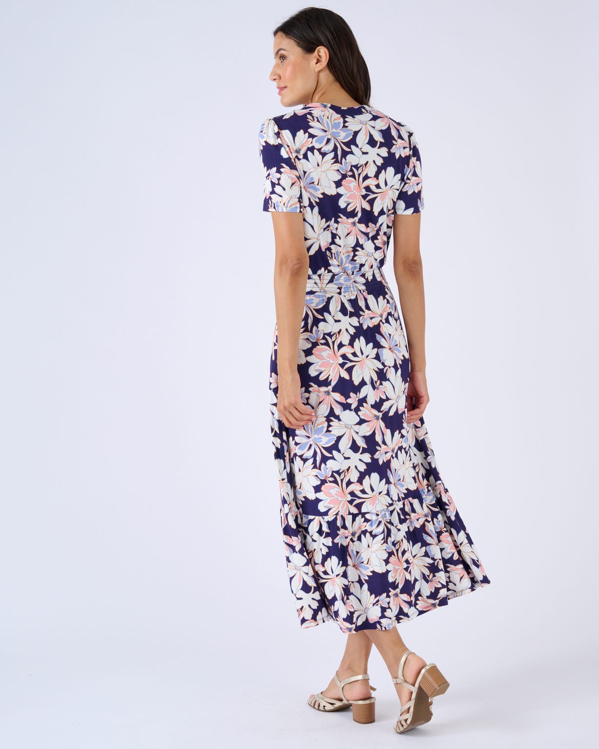 Robe maille smockée