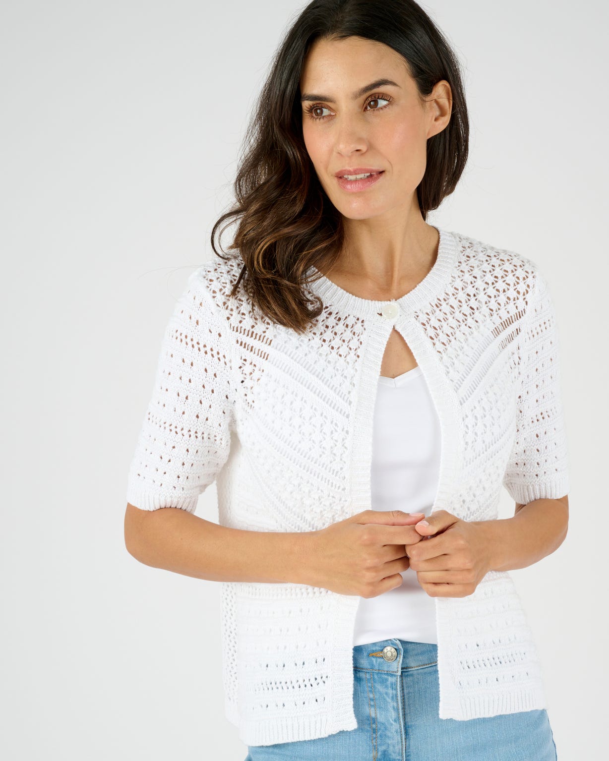 Gilet-boléro jeu de maille