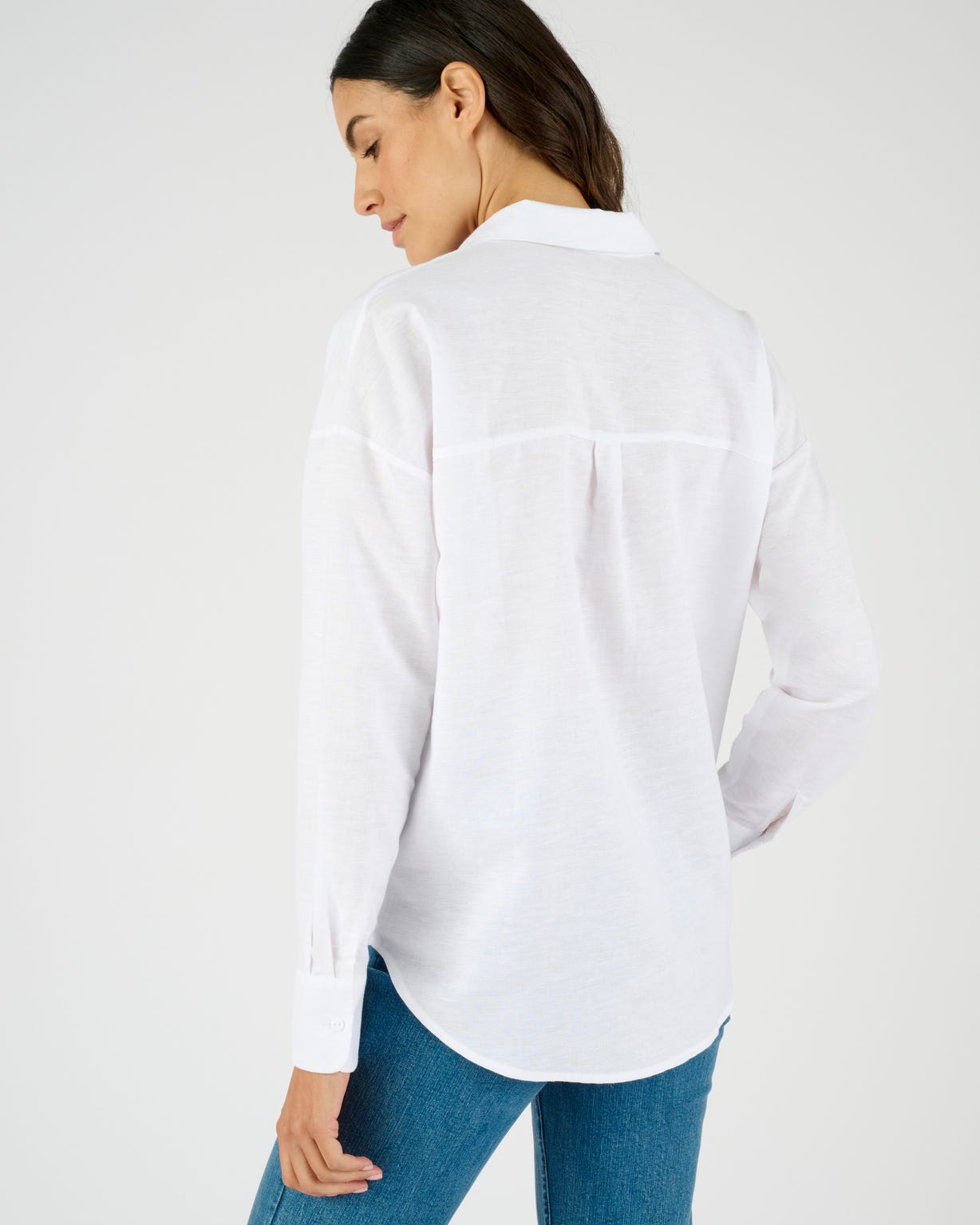 Chemise mélange lin et coton