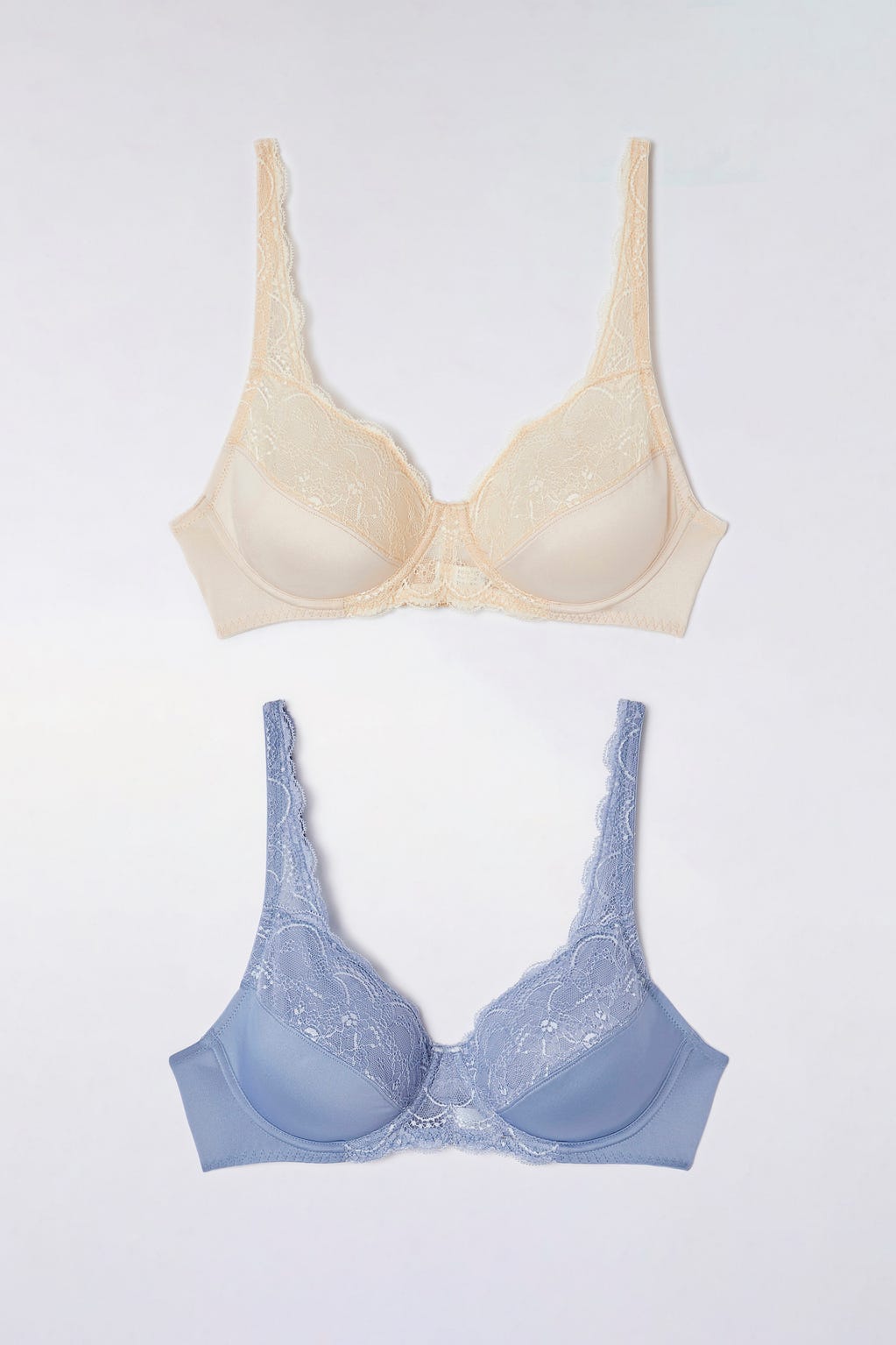 Lot de 2 soutiens-gorge dentelle à armatures