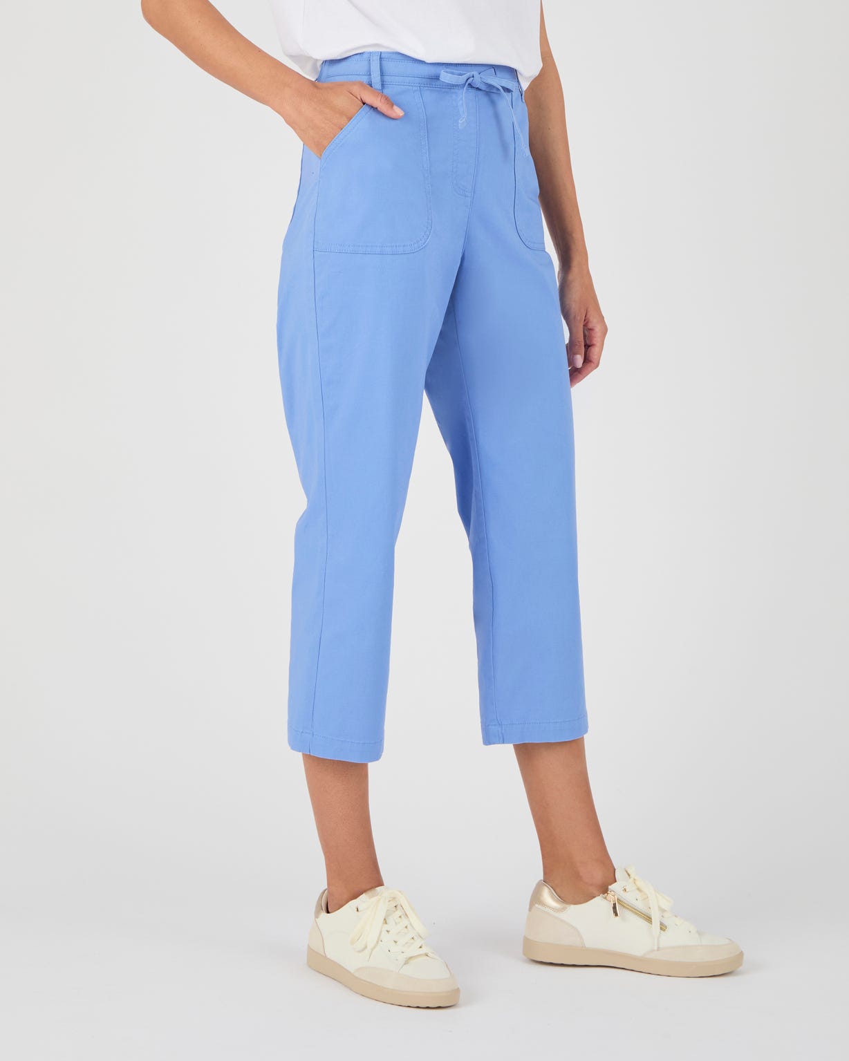 Pantacourt coton stretch