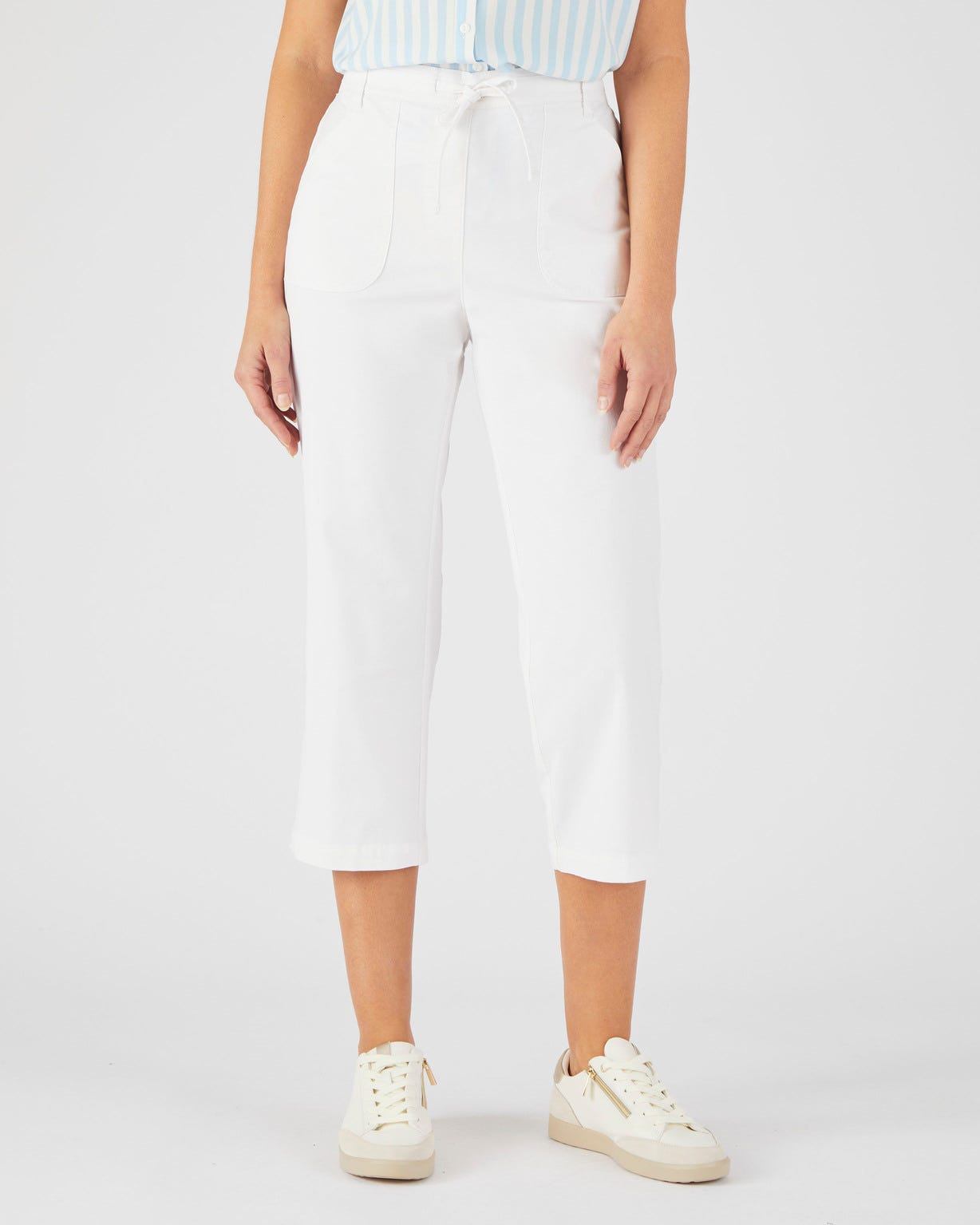 Pantacourt coton stretch