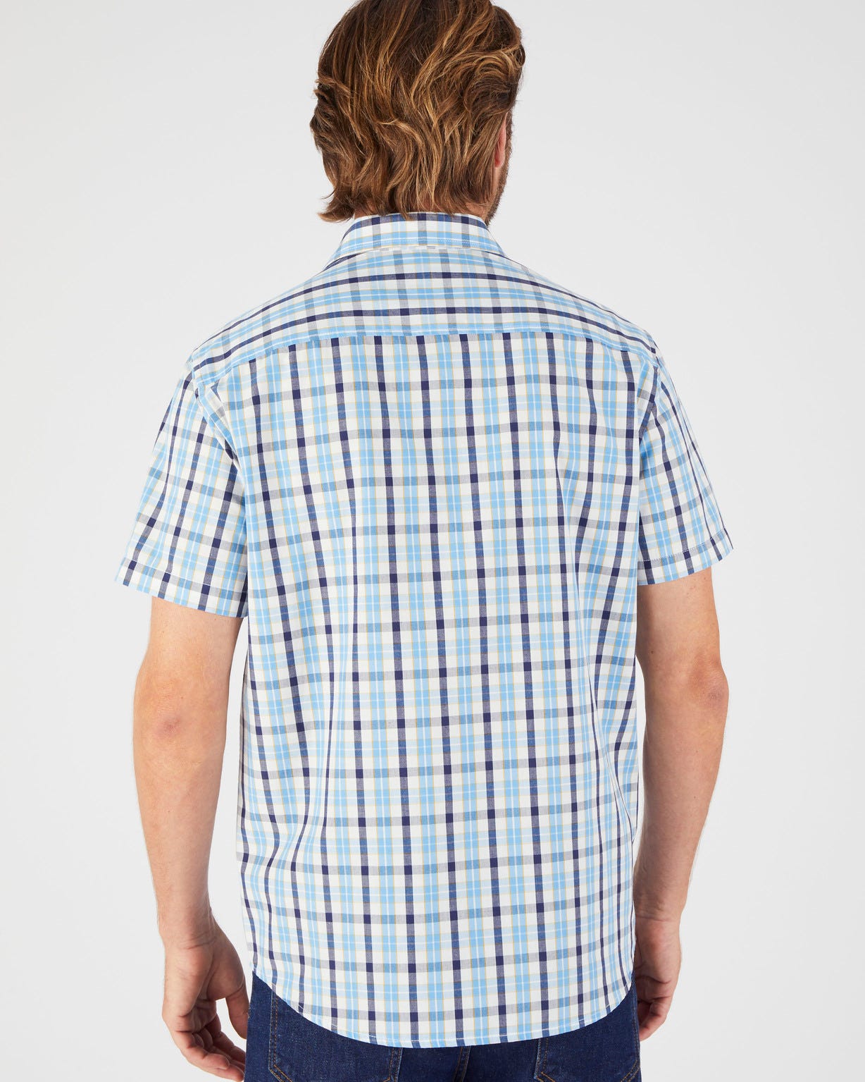 Chemisette à carreaux popeline pur coton