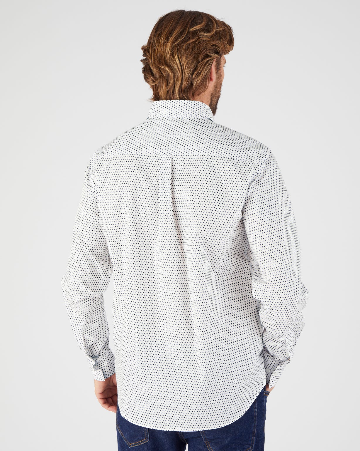 Chemise à motifs popeline pur coton