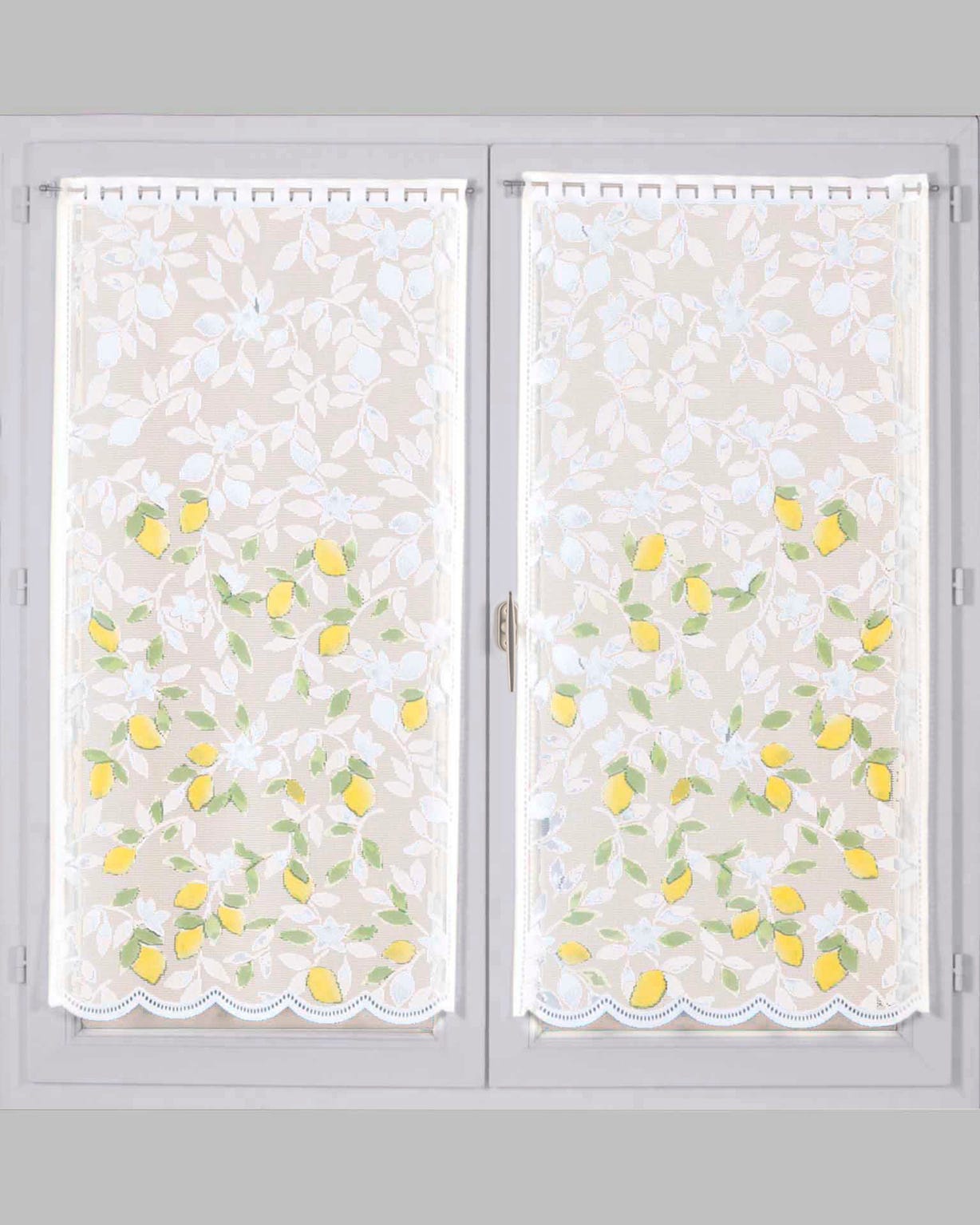 Paire de vitrages Citrons