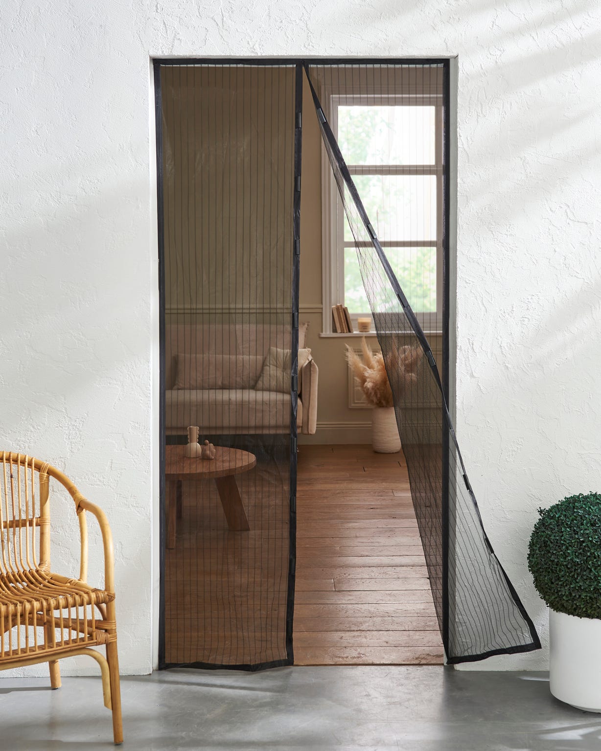 Rideau moustiquaire de porte magnétique