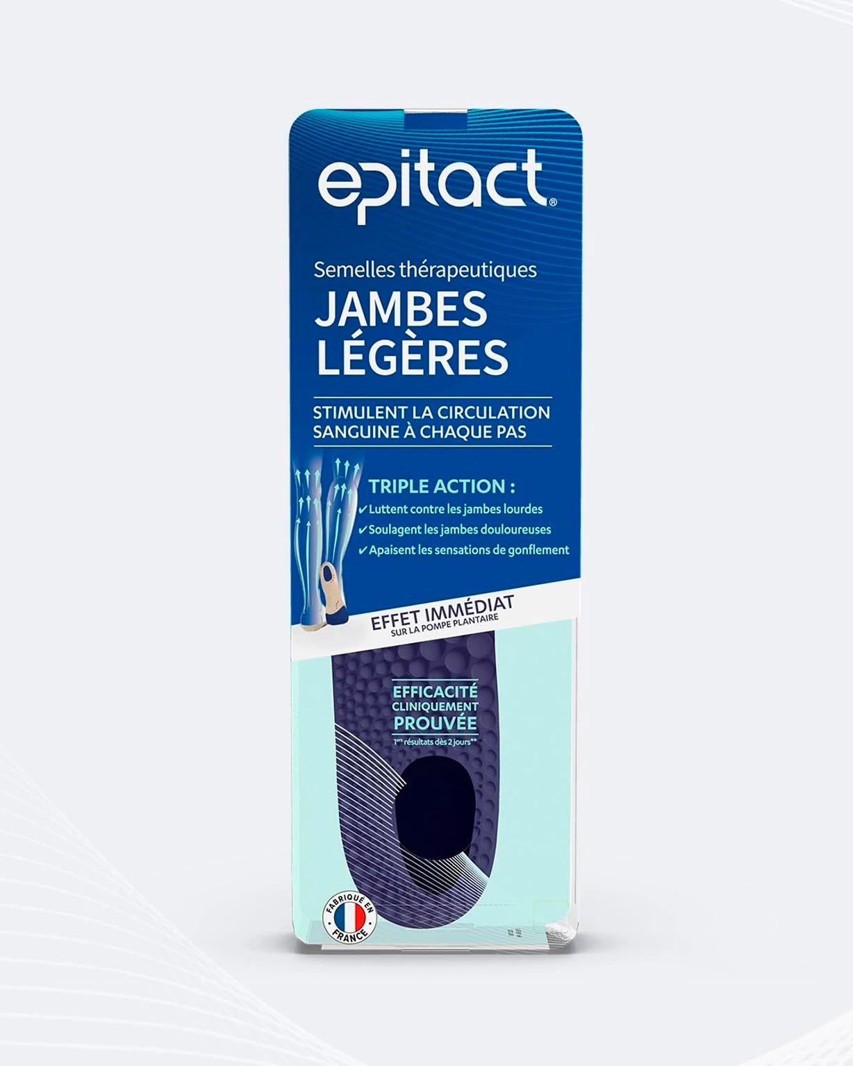 Semelles thérapeutiques jambes légères Epitact®.