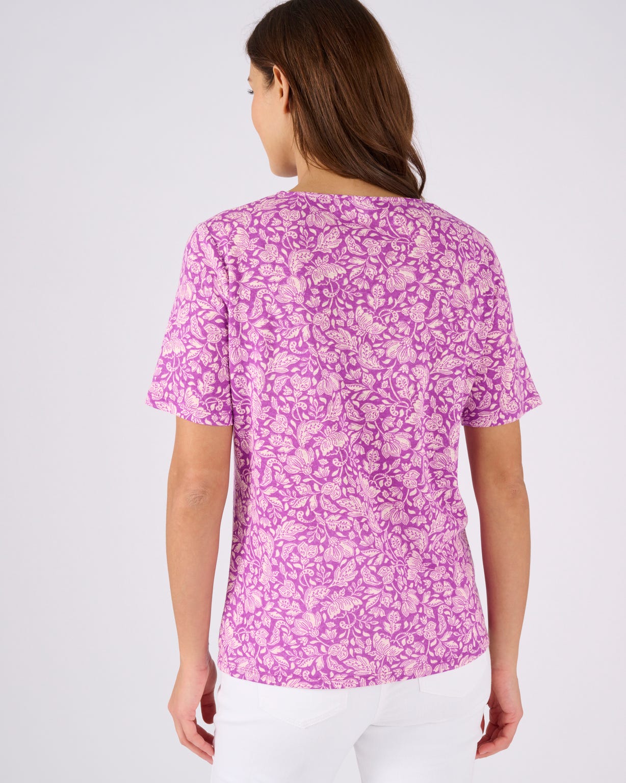 T-shirt en lin mélangé