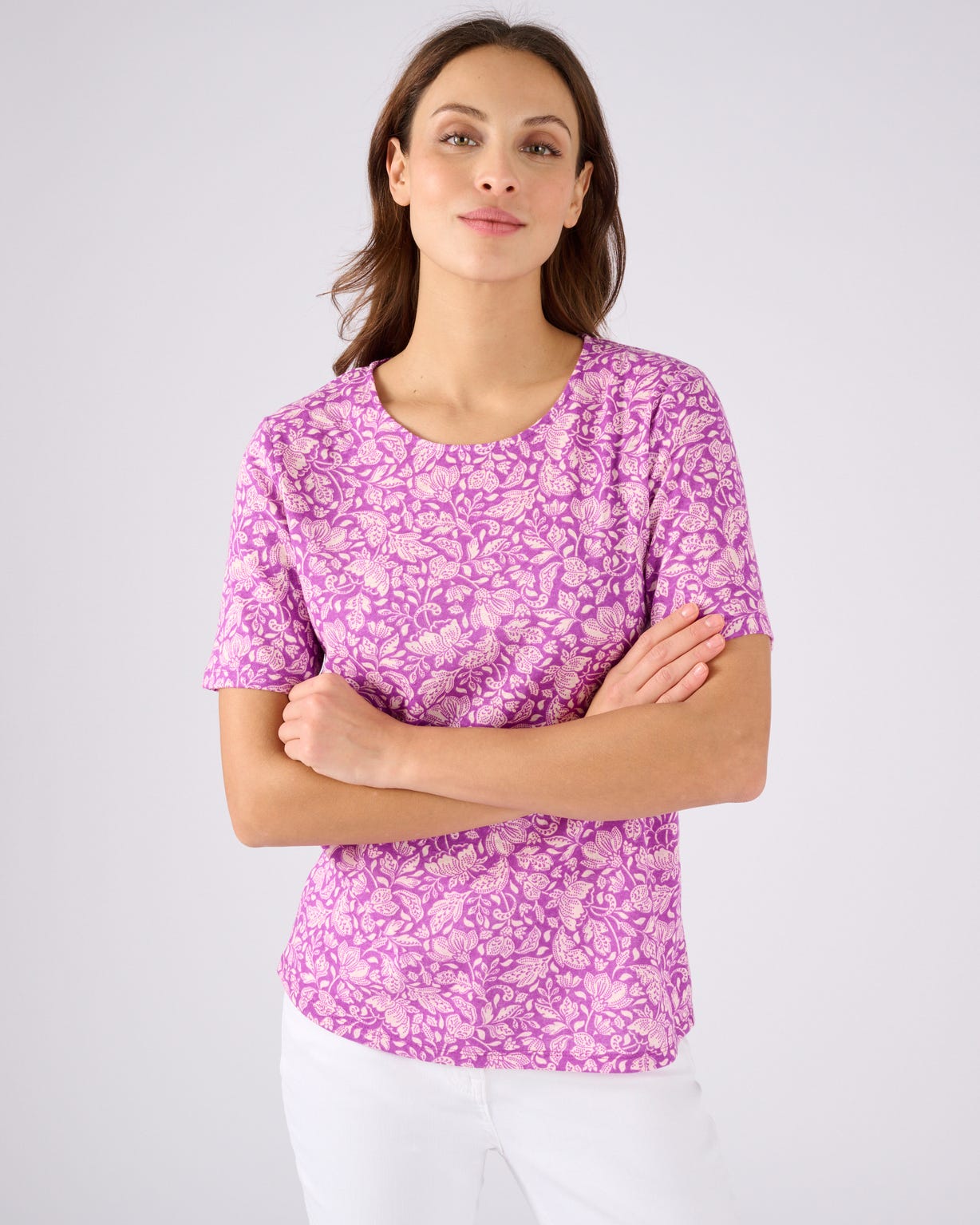 T-shirt en lin mélangé