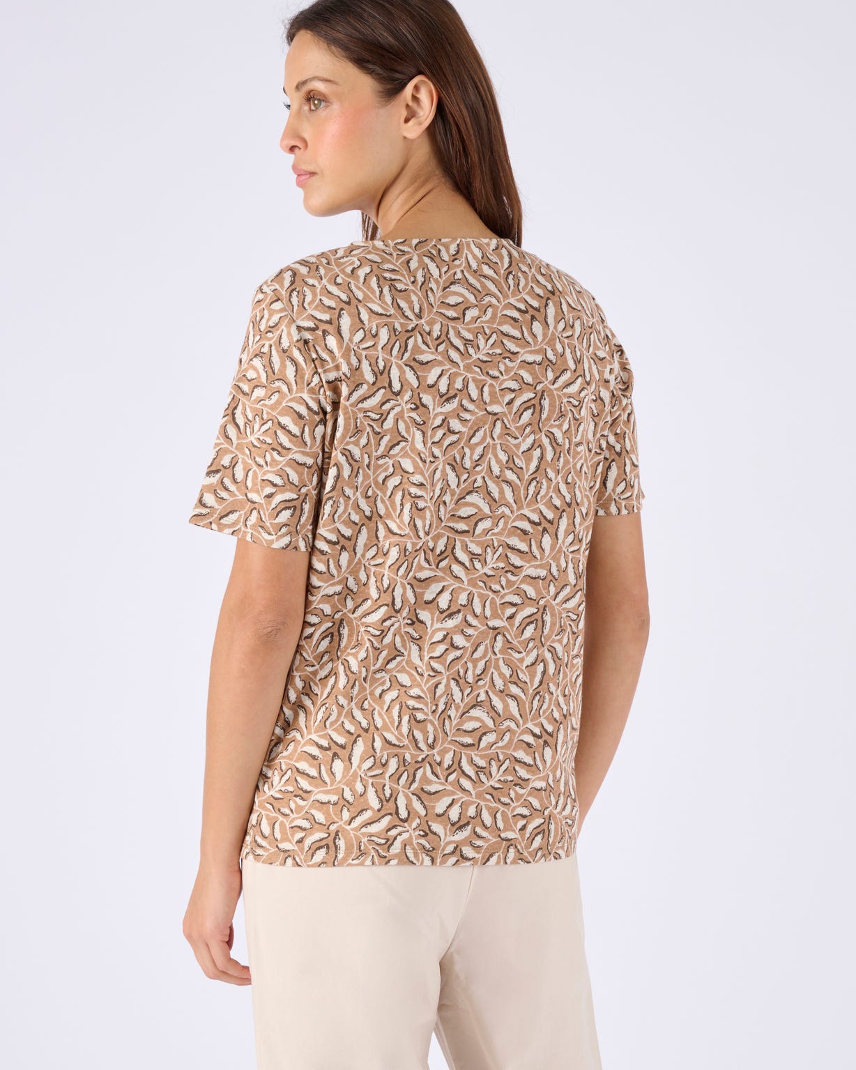 T-shirt en lin mélangé