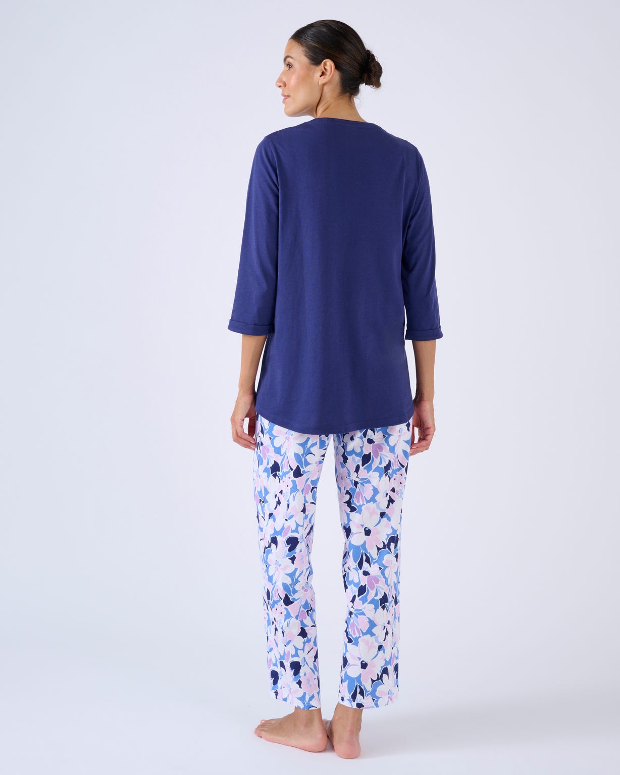 Pantalon de pyjama en maille jersey pur coton