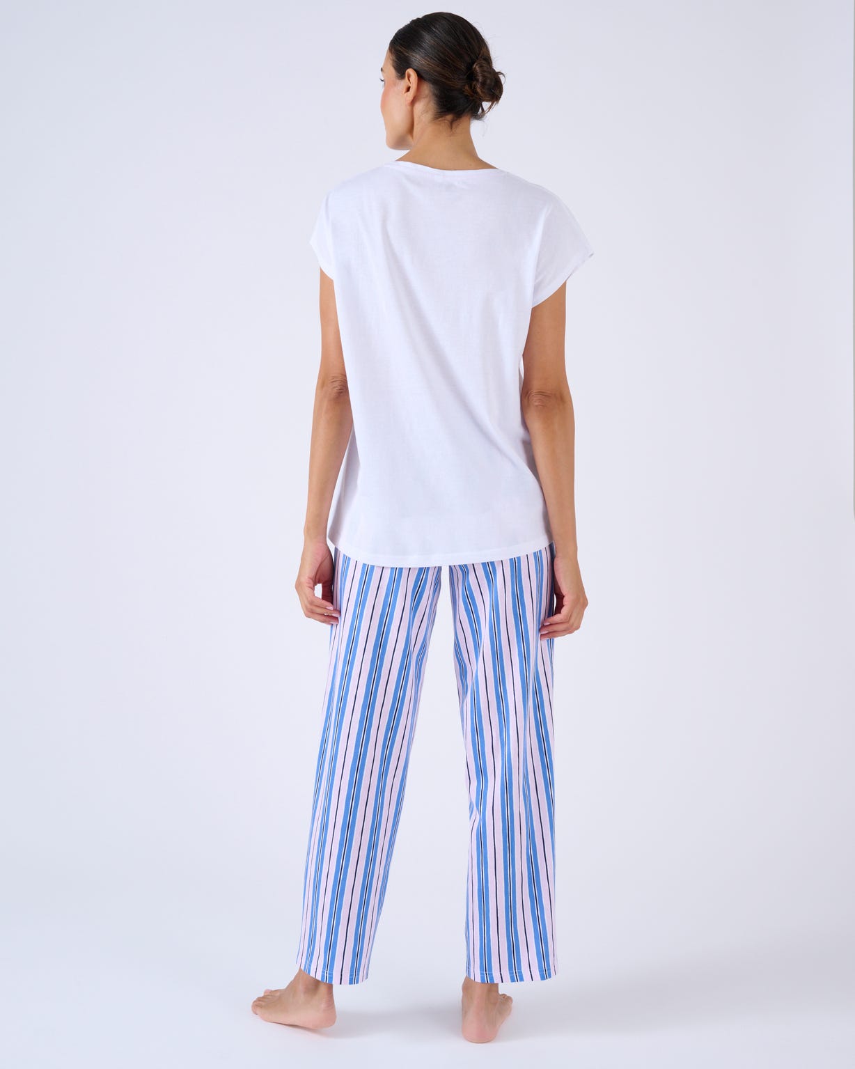 Pantalon de pyjama en maille jersey pur coton