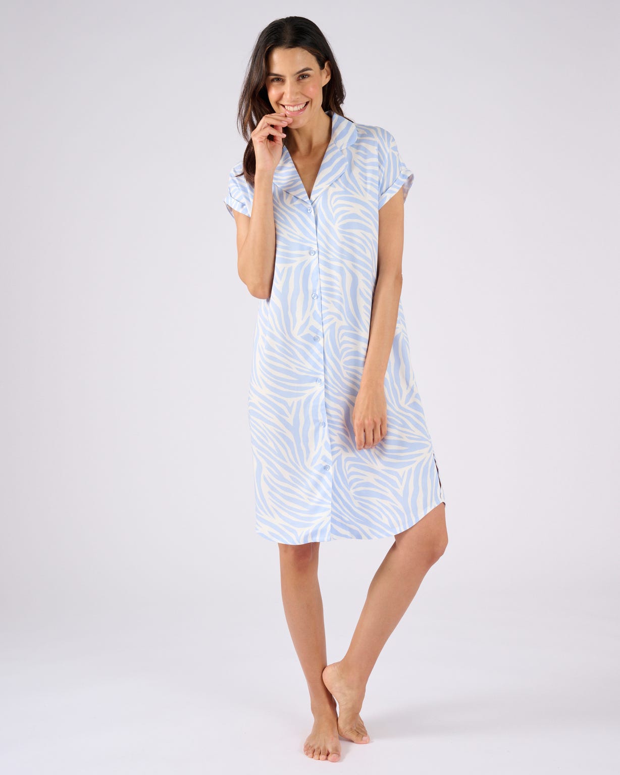 Chemise de nuit en pure viscose