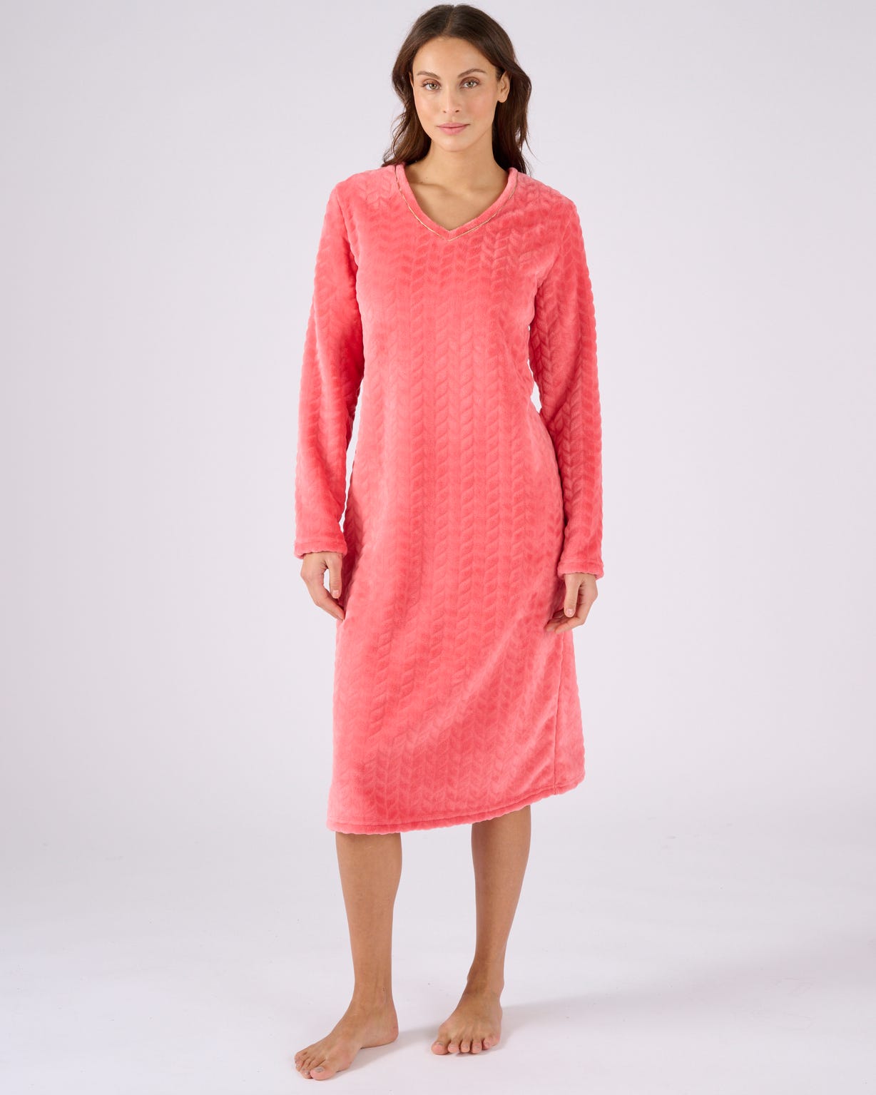 Chemise de nuit Thermolactyl maille reliéfée