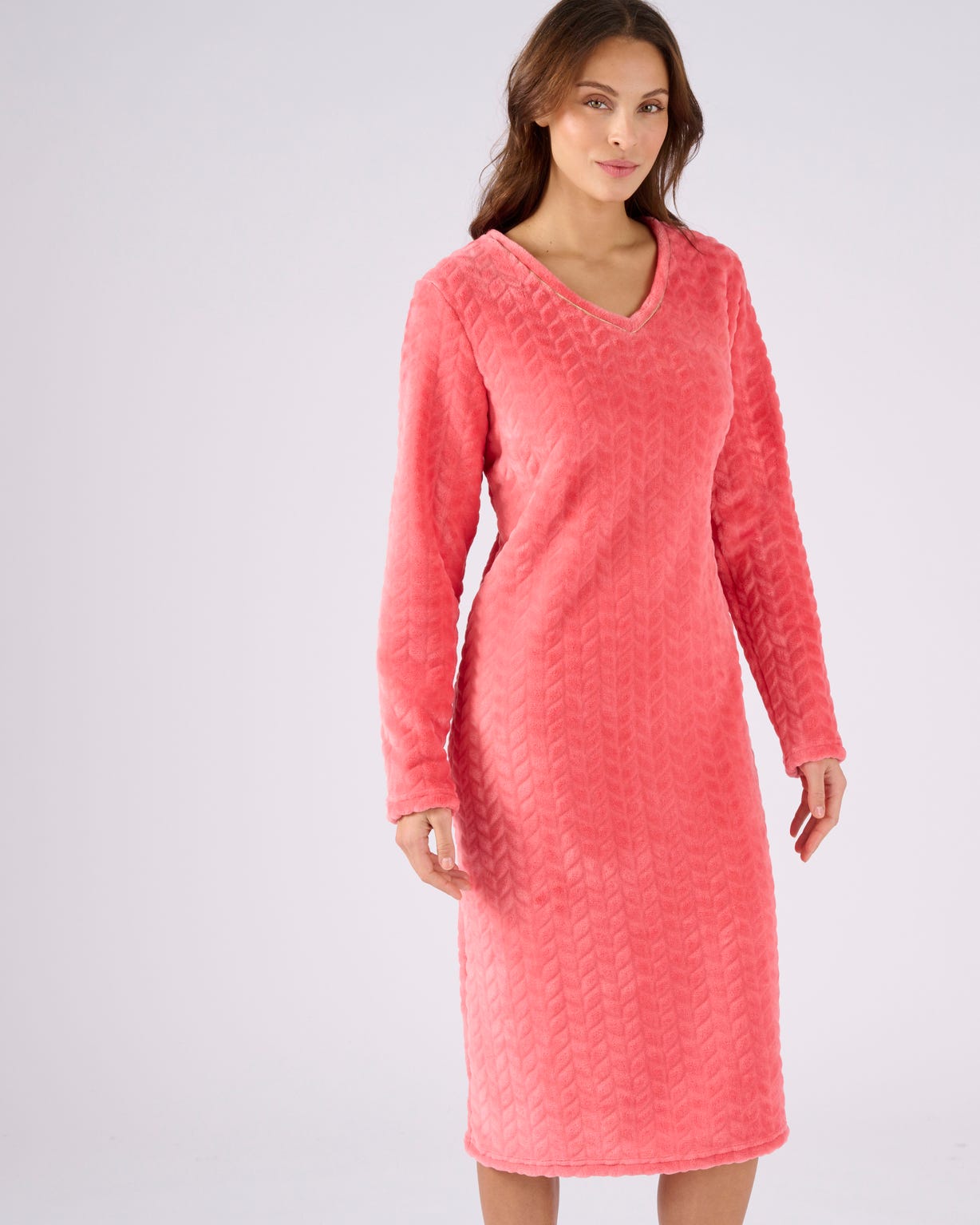 Chemise de nuit Thermolactyl maille reliéfée