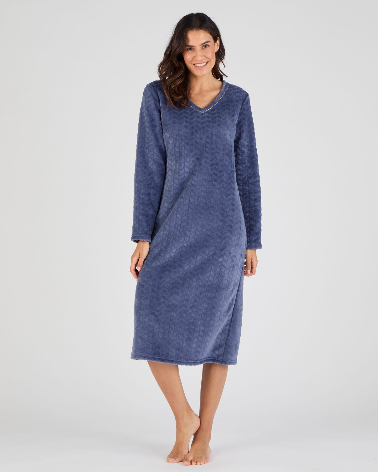 Chemise de nuit Thermolactyl maille reliéfée