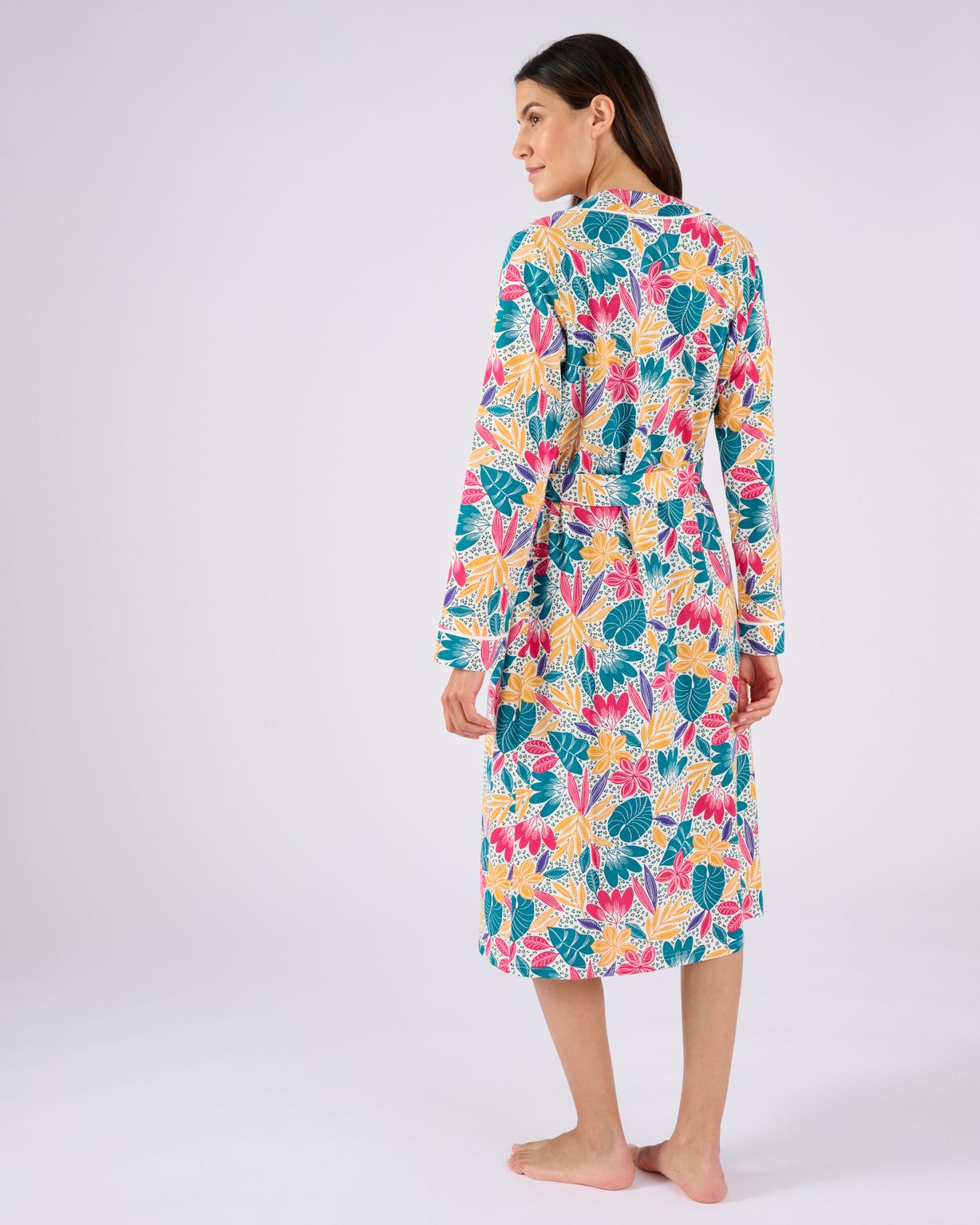 Robe de chambre en maille jersey pur coton