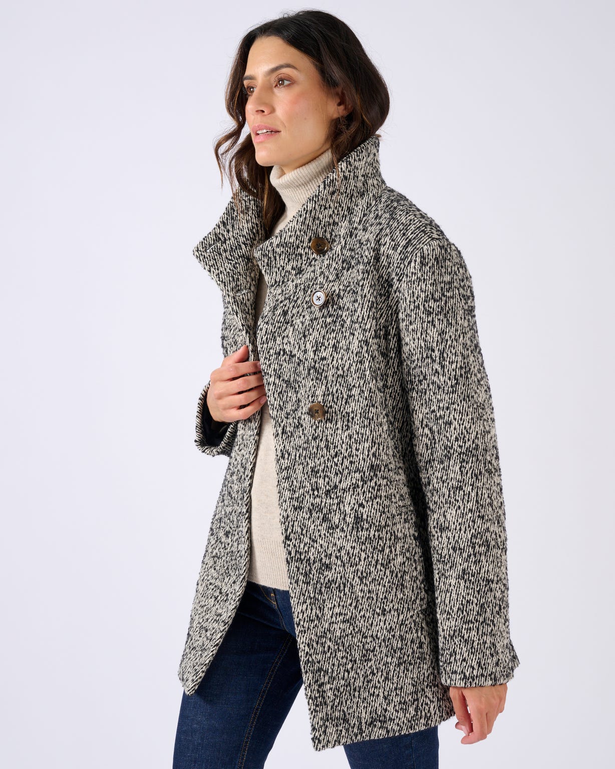 Manteau mélange laine Thermolactyl