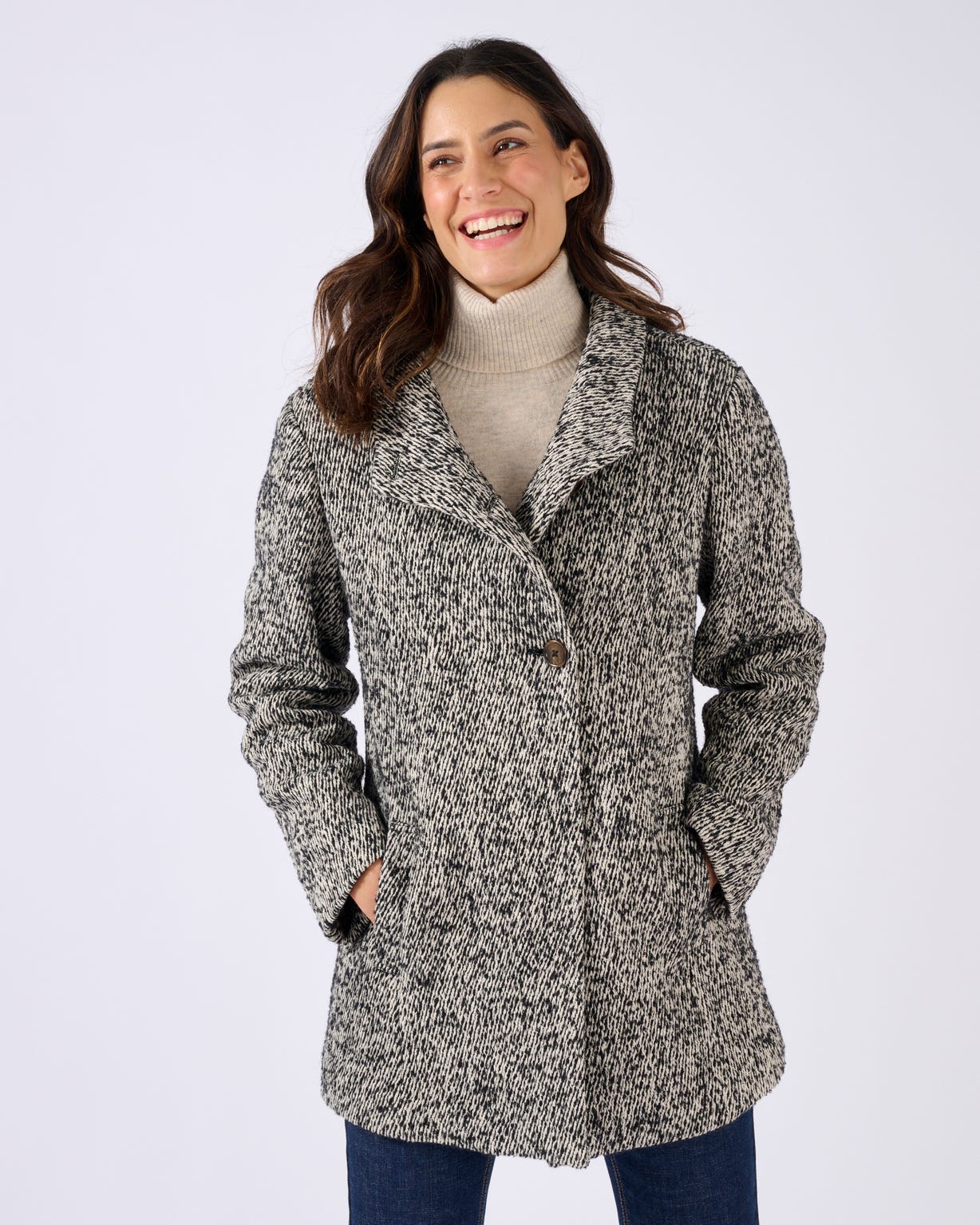 Manteau mélange laine Thermolactyl