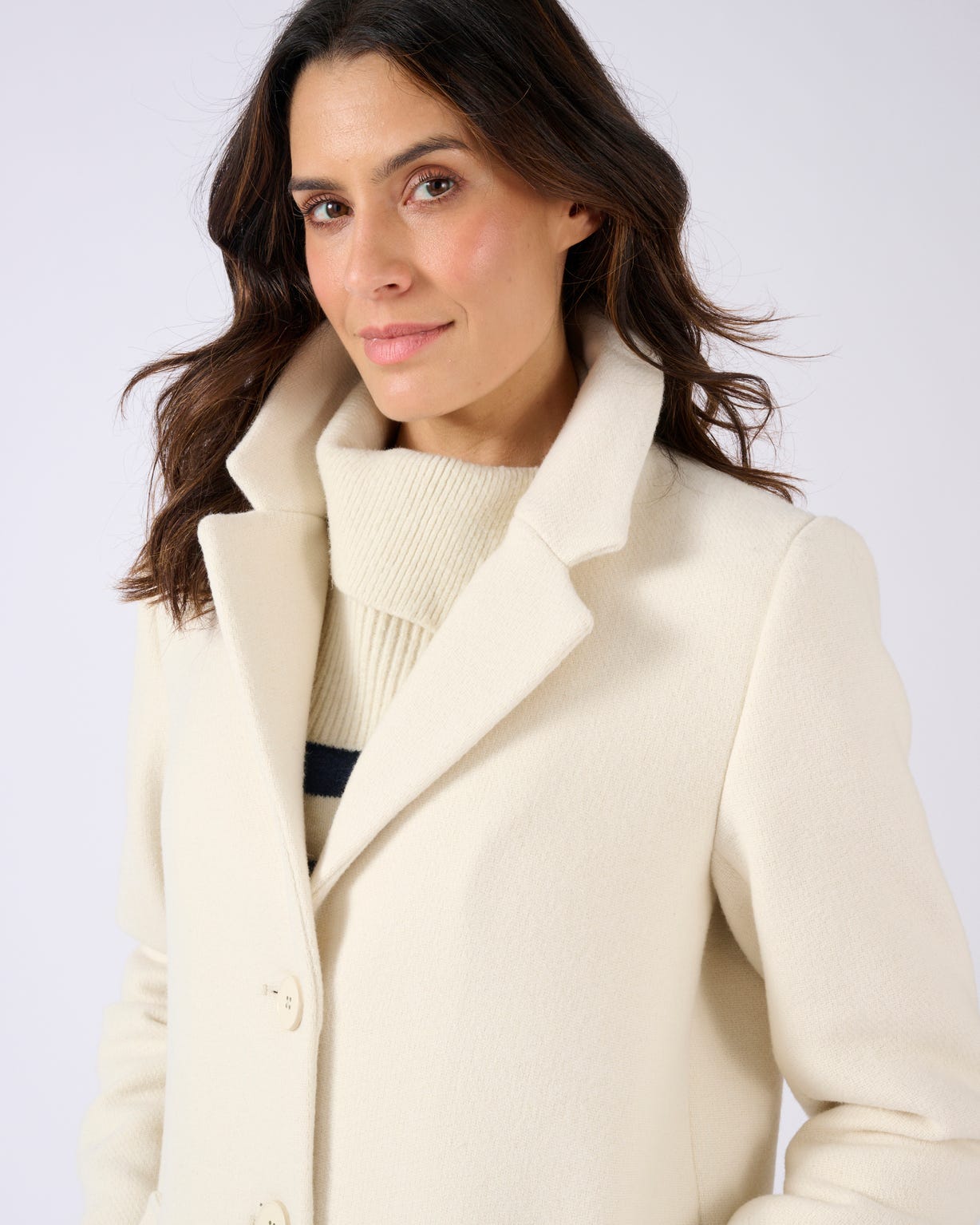 Manteau mélange laine Thermolactyl