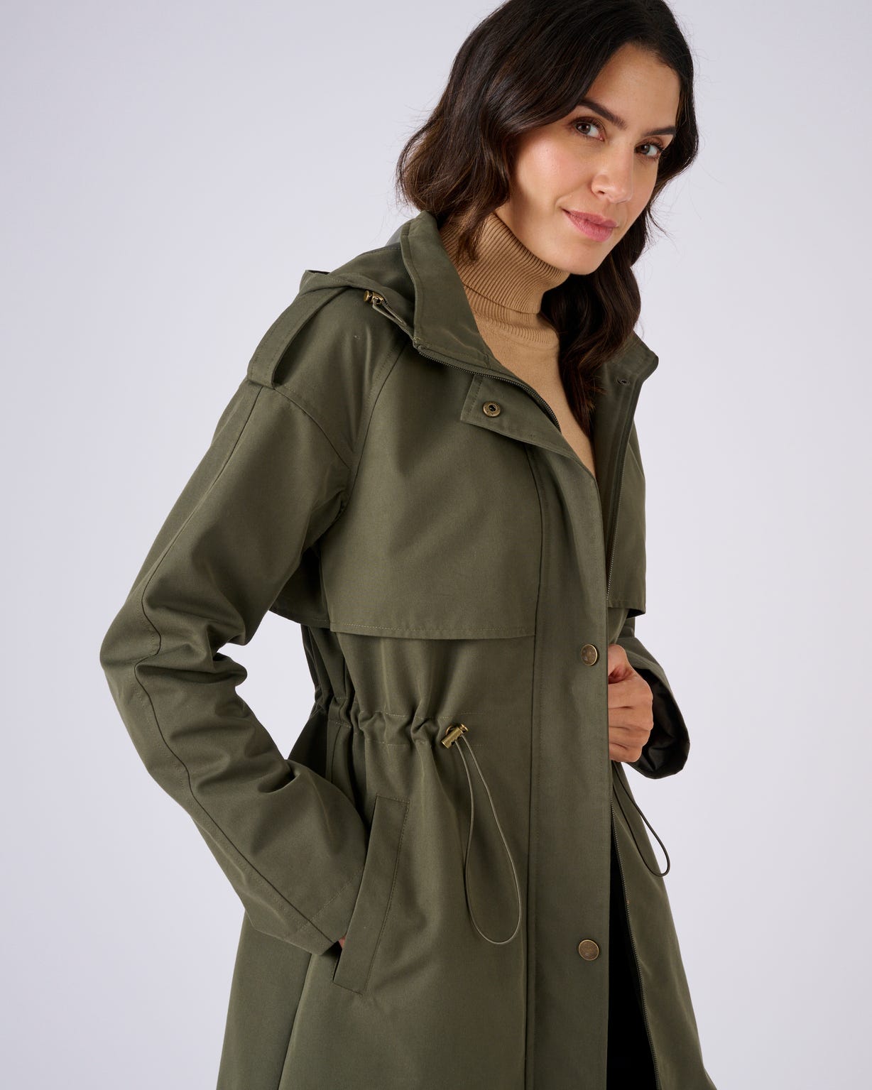Parka longue esprit trench