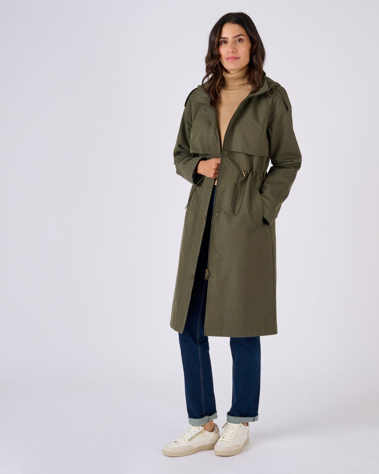 Parka longue esprit trench