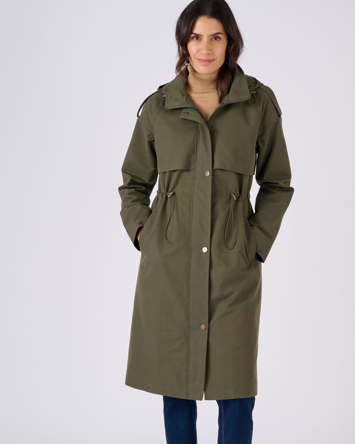 Parka longue esprit trench