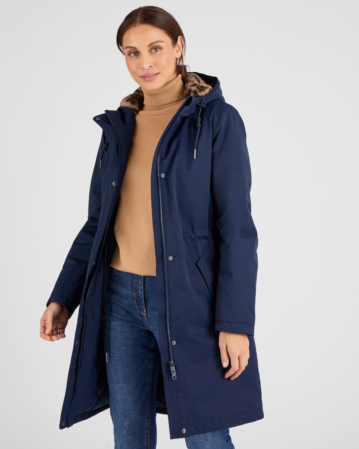 Parka avec détails motif animalier Thermolactyl