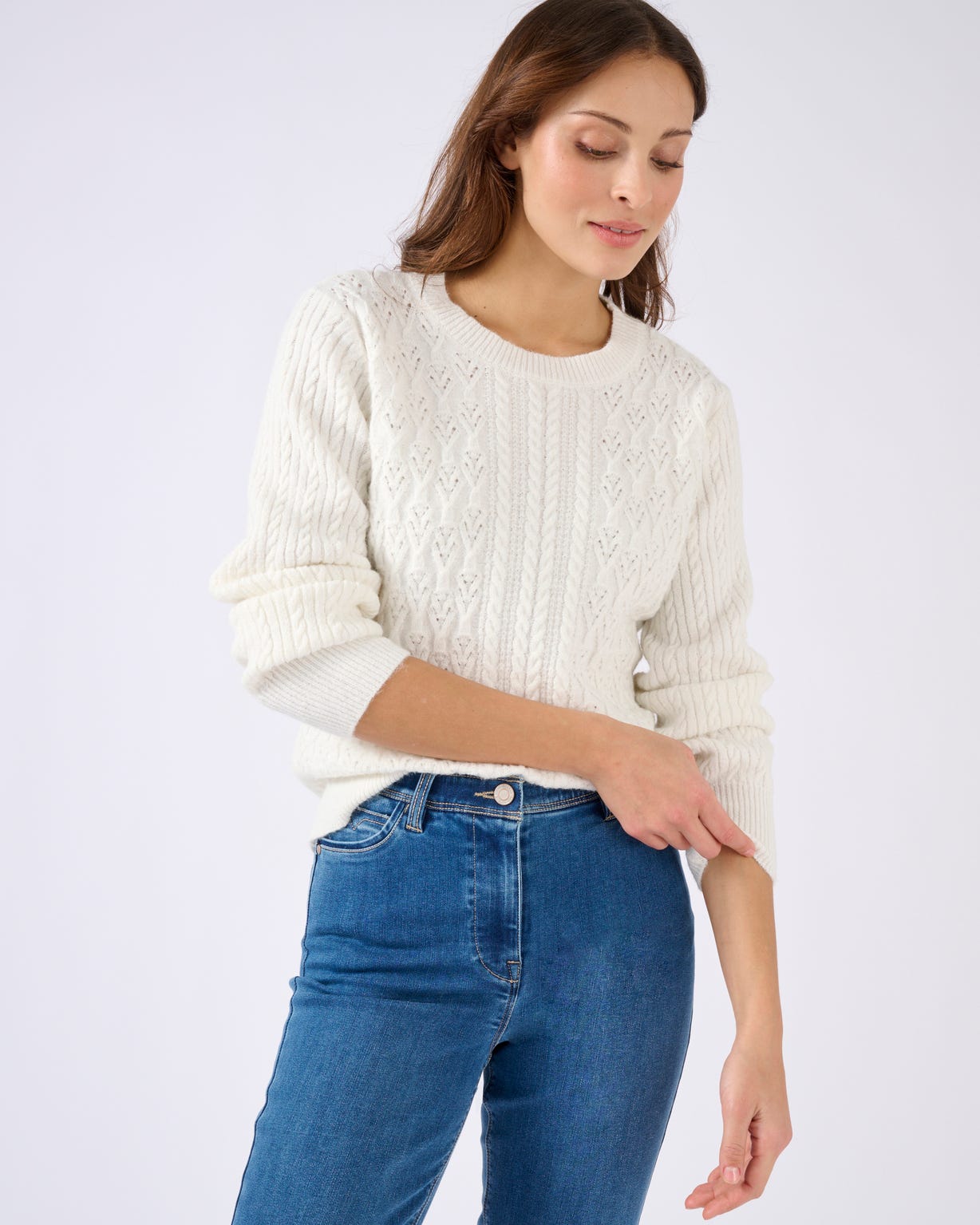 Pull doux jeu de maille Thermolactyl