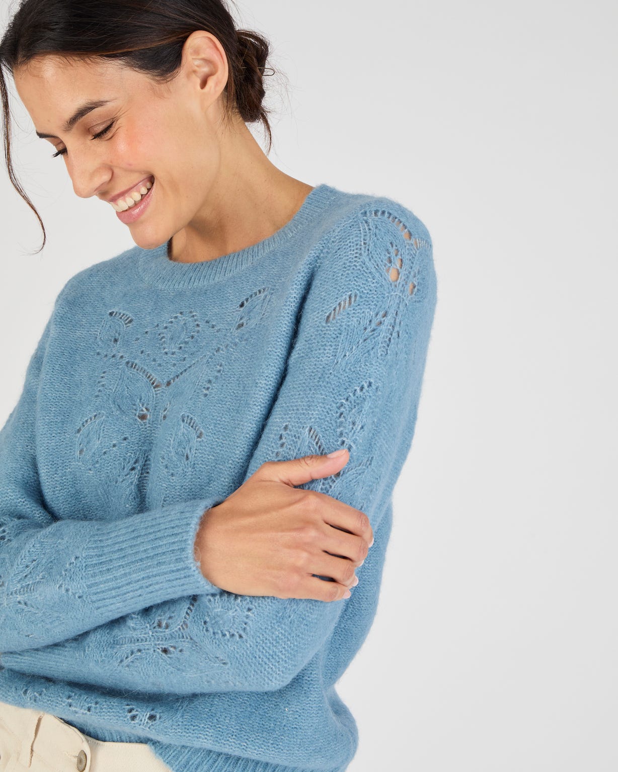 Pull mélange laine et alpaga