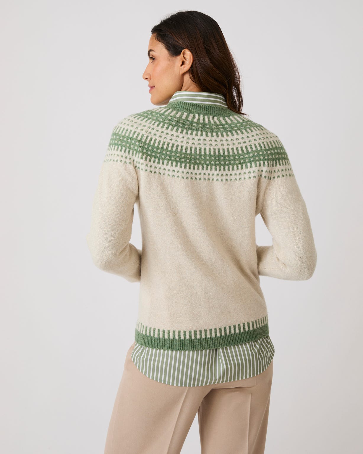 Pull jacquard et fils brillants Thermolactyl