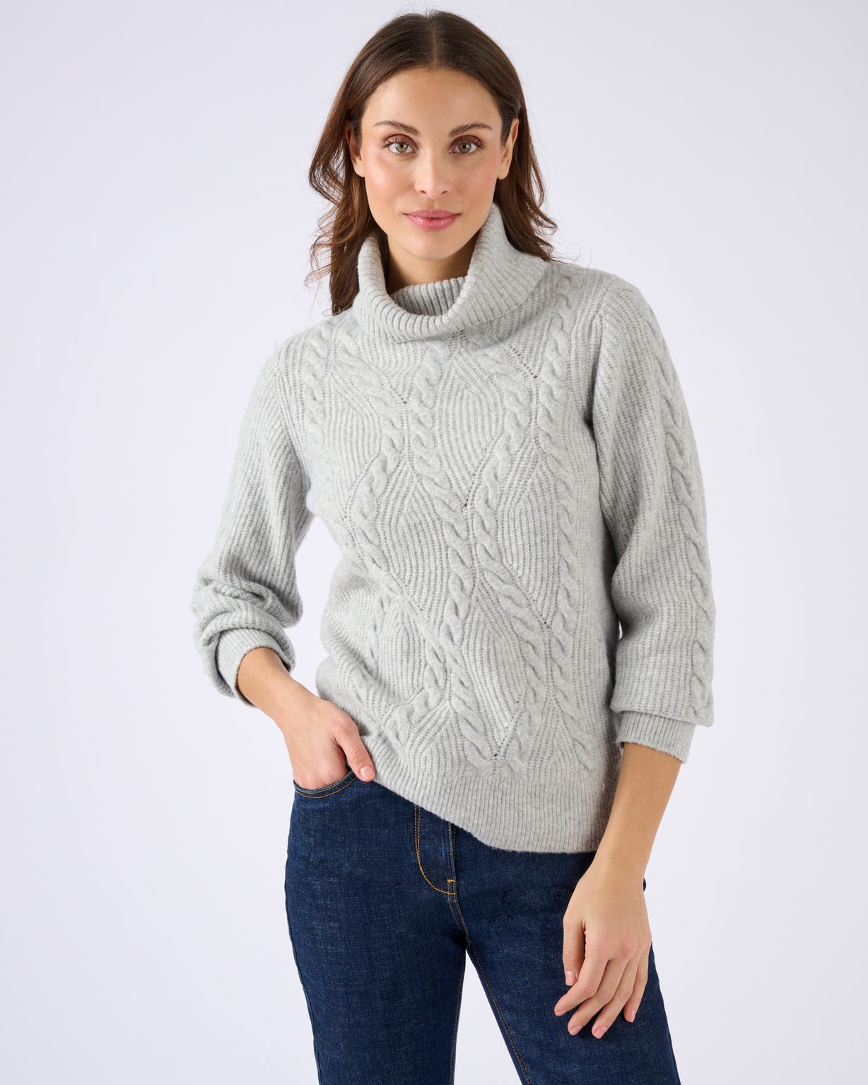 Pull col roulé torsadé Thermolactyl