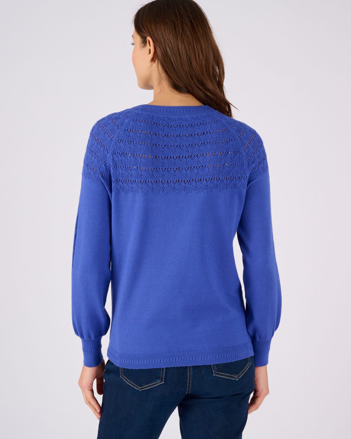 Pull jeu de maille fantaisie