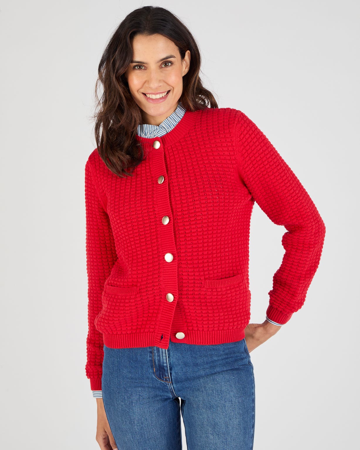 Cardigan uni ou rayé