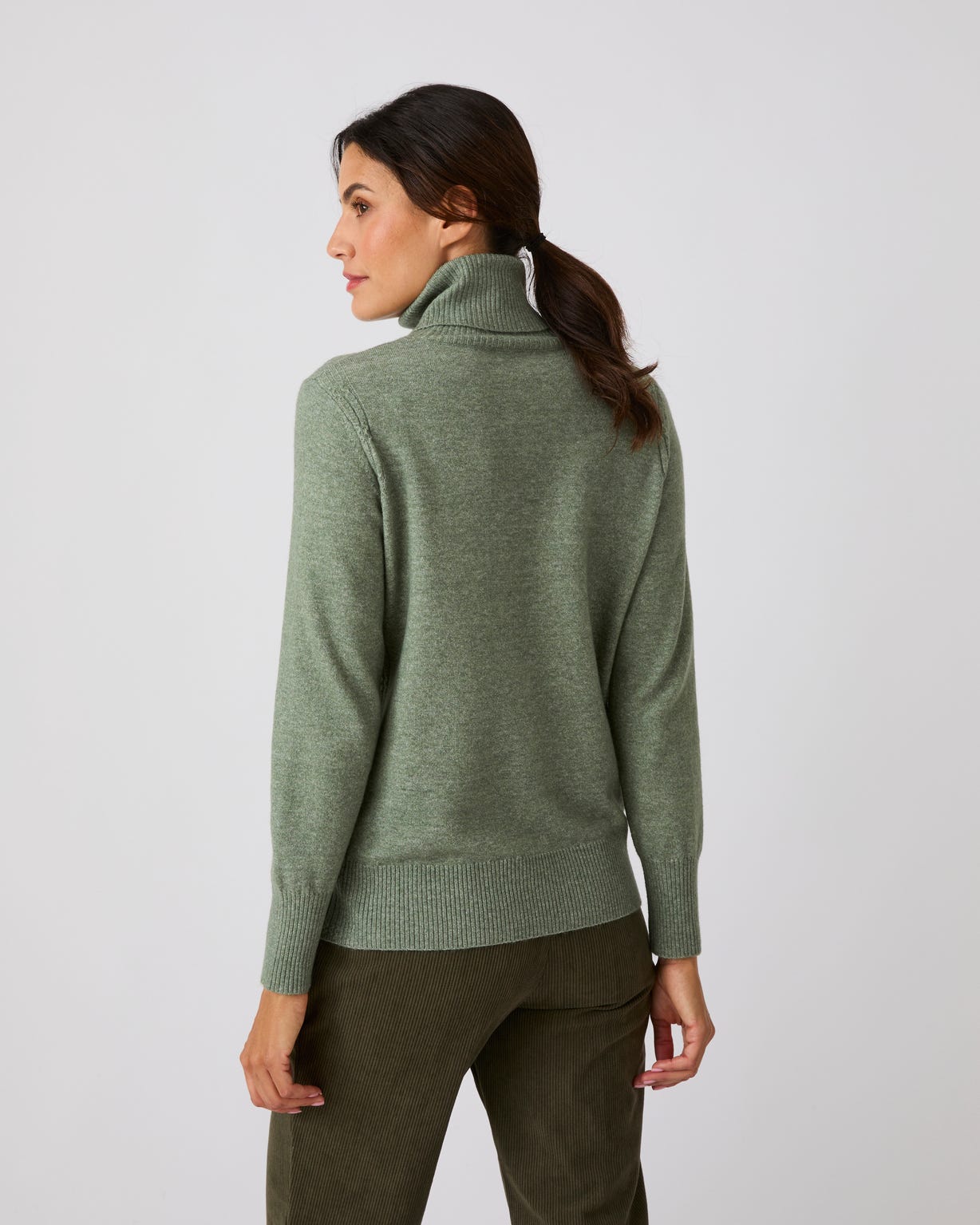Pull col roulé fine maille Thermolactyl