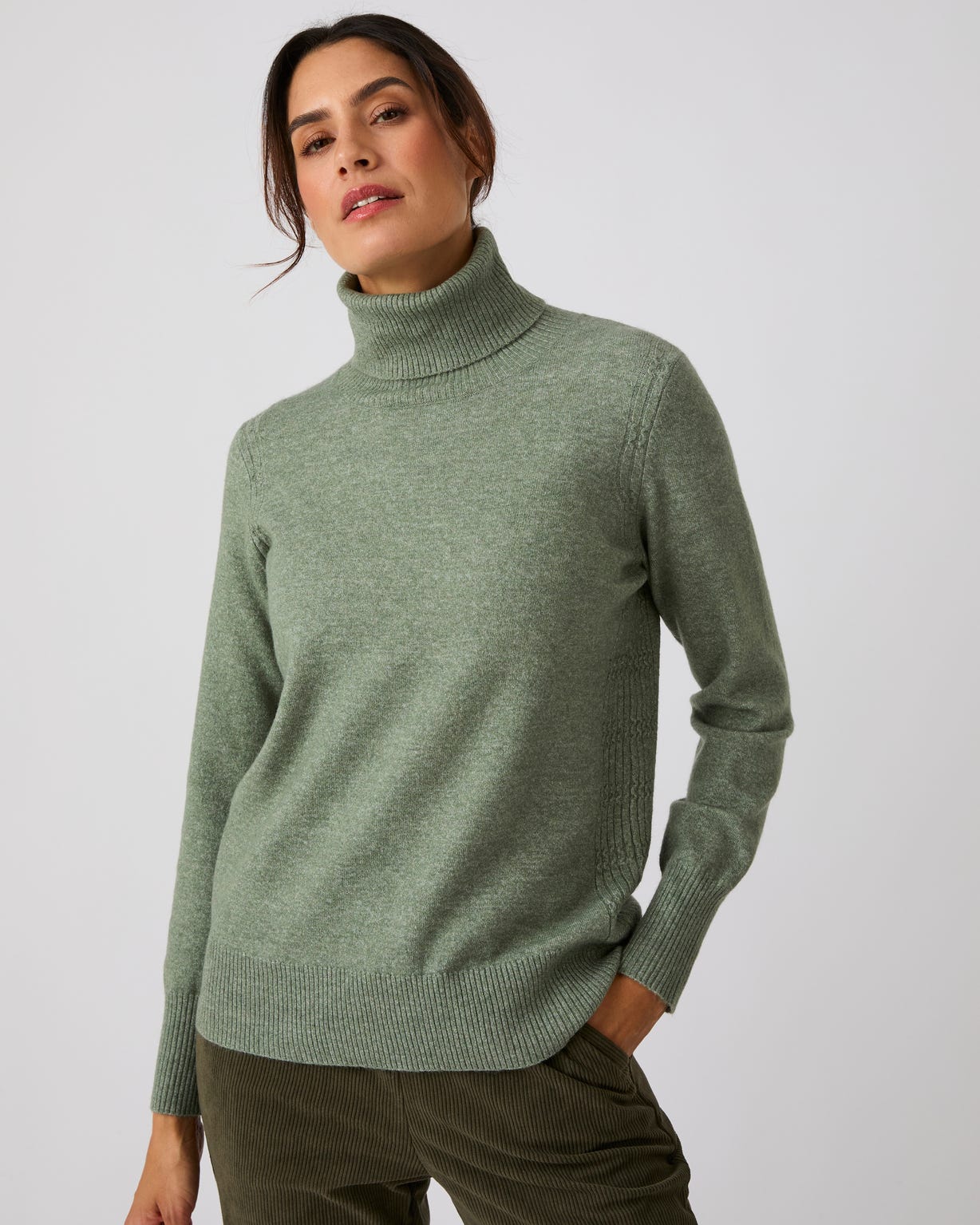 Pull col roulé fine maille Thermolactyl