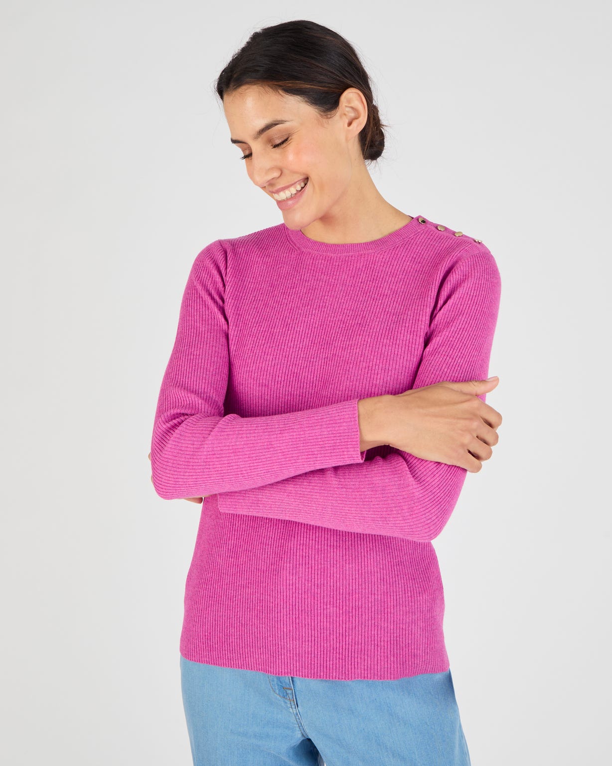 Pull côtelé uni ou rayé Thermolactyl