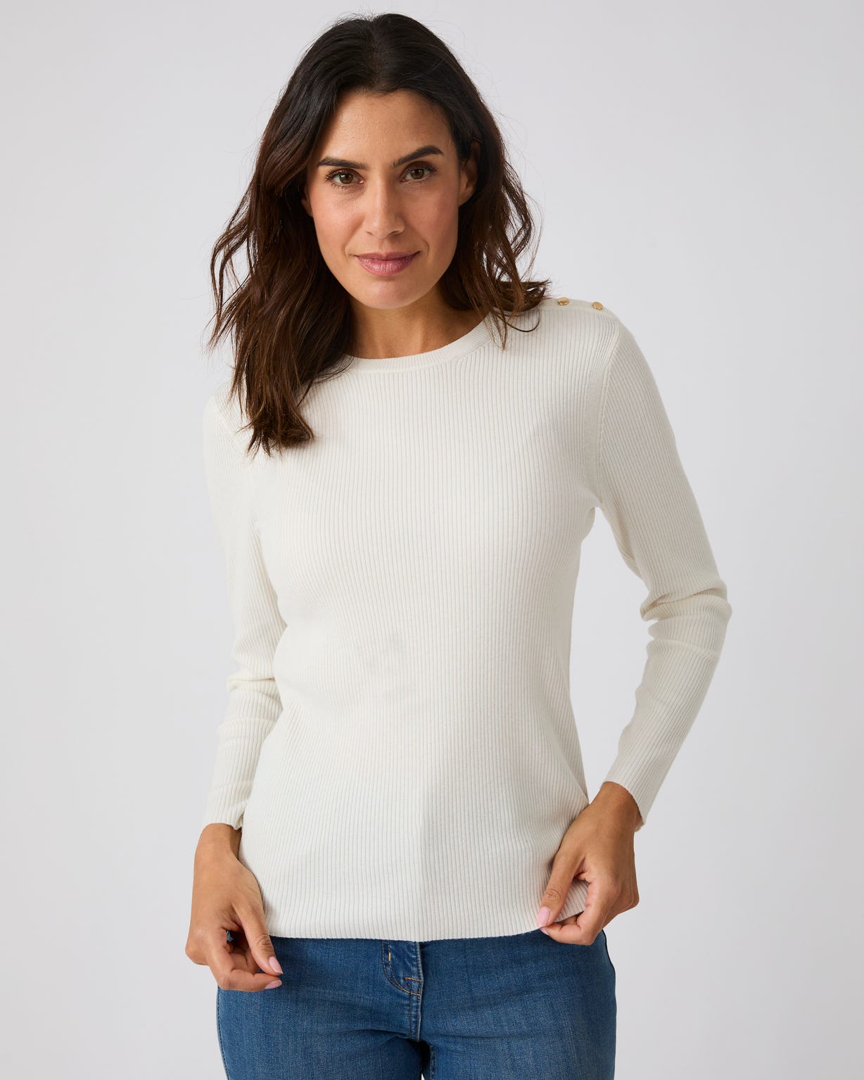 Pull côtelé uni ou rayé Thermolactyl