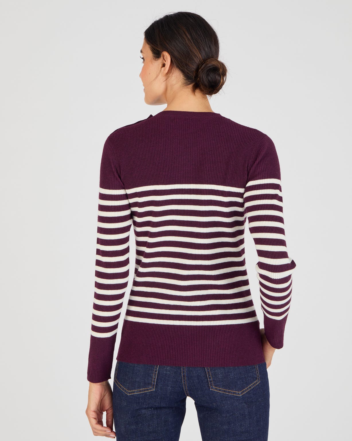 Pull côtelé uni ou rayé Thermolactyl