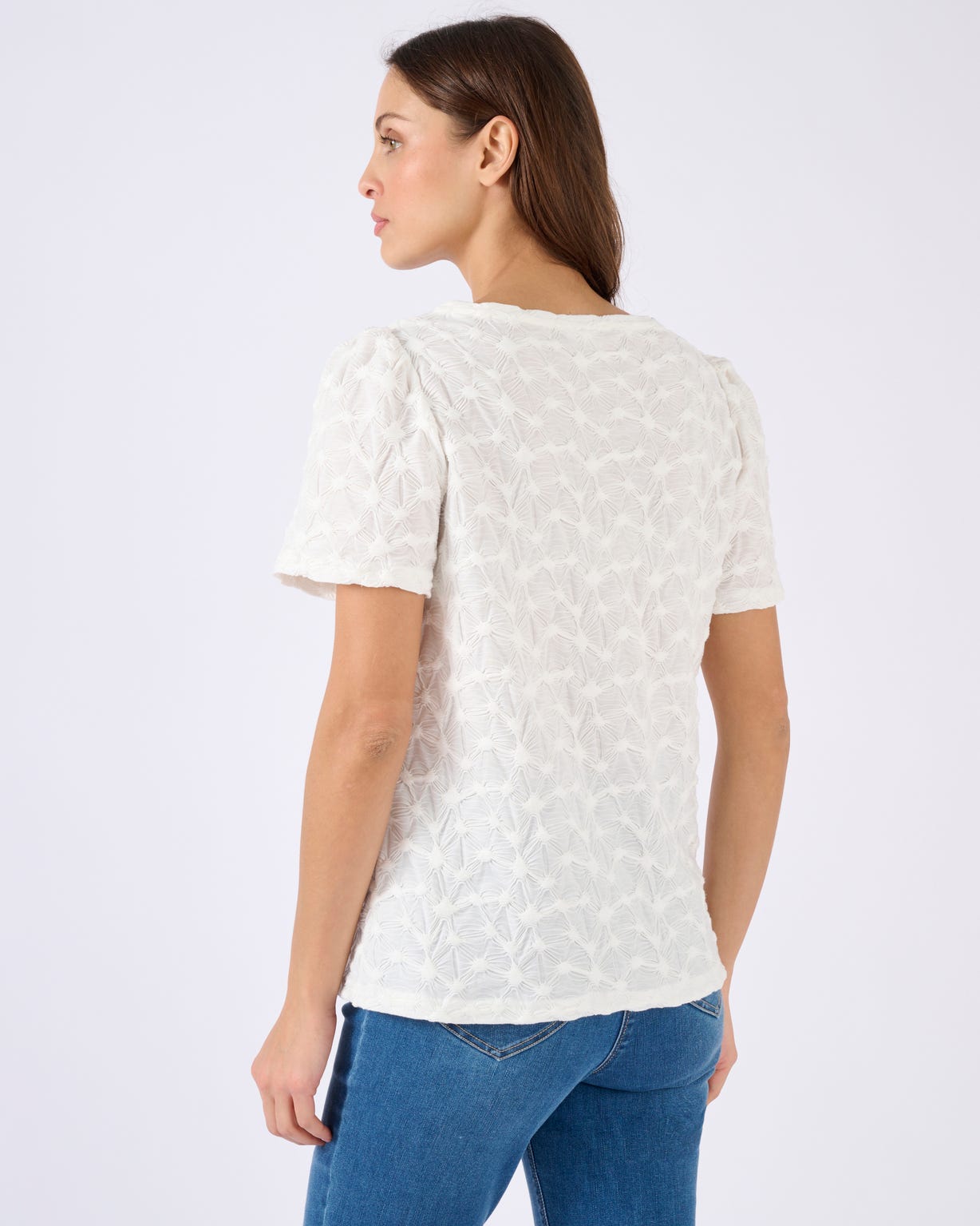 T-shirt maille reliéfée