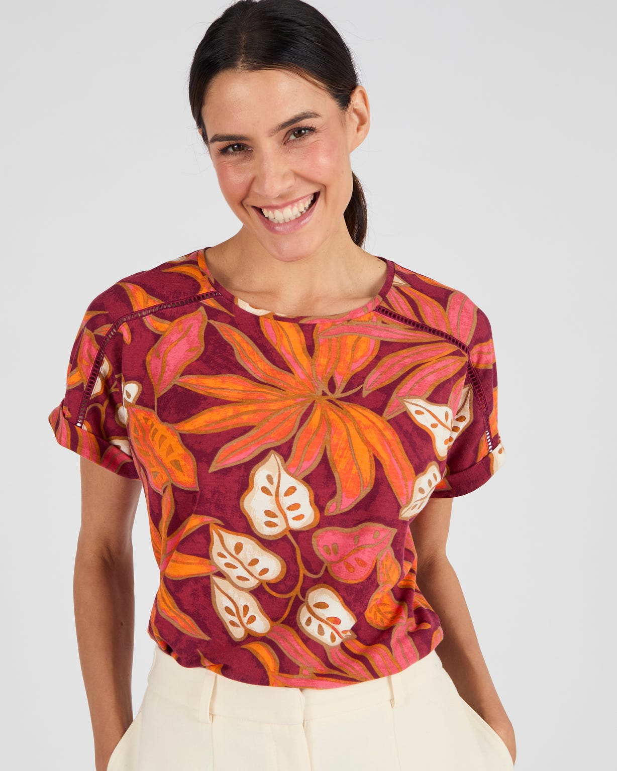T-shirt imprimé tropical Climatyl