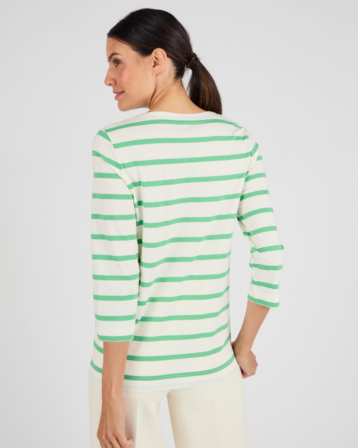 T-shirt rayé pur coton