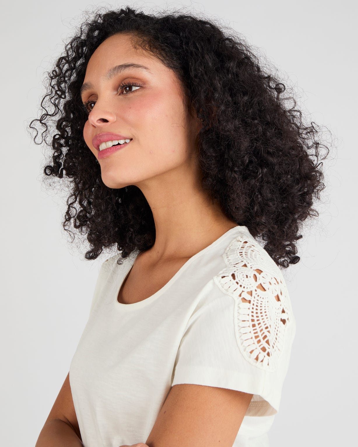 T-shirt guipure
