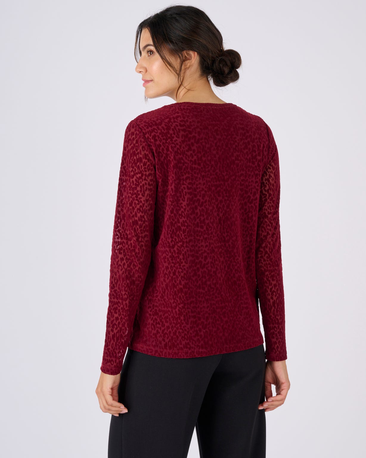 T-shirt maille dévorée